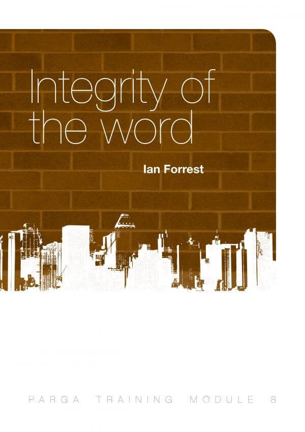 Integrity of the Word